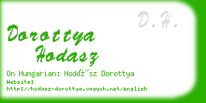 dorottya hodasz business card